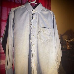 Classic Men's Light Blue Button-Down Forsyth of Canada, 2 Ply 100s, non iron
